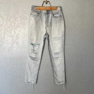H&M Distressed Mom Jeans